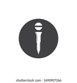 nut and screw icon vector illustration design template