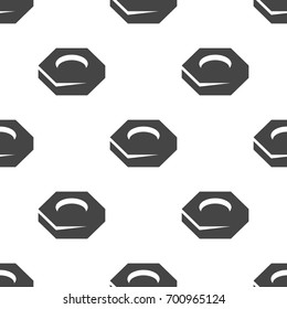 Nut screw seamless pattern. Vector illustration for backgrounds