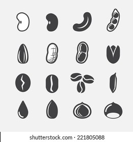  nut and seed icon