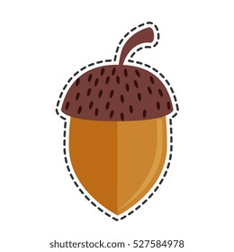 nut seed isolated icon