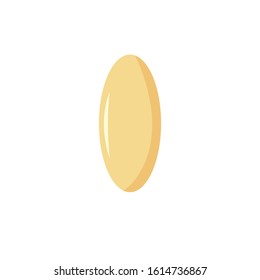 nut simple clip art vector illustration