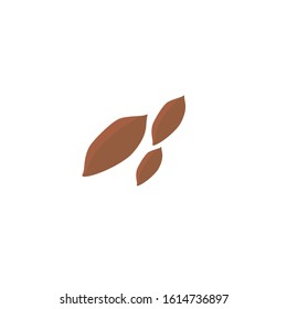 nut simple clip art vector illustration