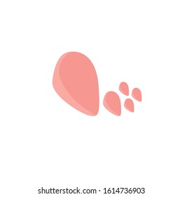 nut simple clip art vector illustration