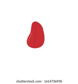 nut simple clip art vector illustration