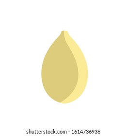 nut simple clip art vector illustration