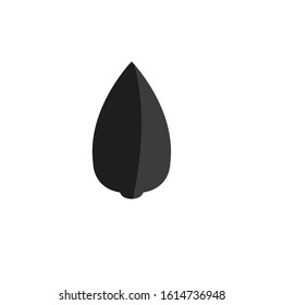 nut simple clip art vector illustration