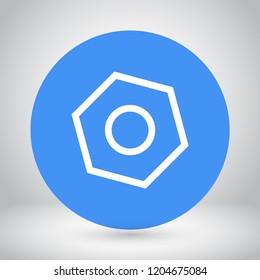 nut vector icon 10 eps