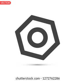 nut vector icon 10 eps