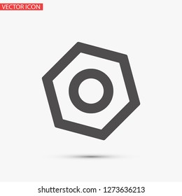 nut vector icon 10 eps