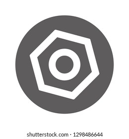nut vector icon 10 eps