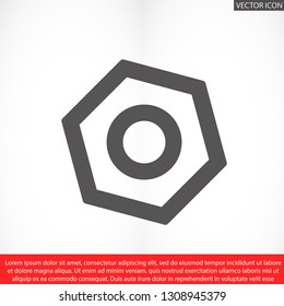 nut vector icon 10 eps
