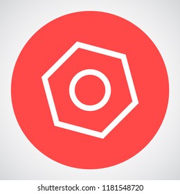 nut vector icon eps10