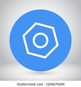 nut vector icon eps10