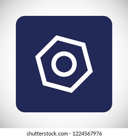 nut vector icon eps10