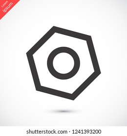 nut vector icon eps10