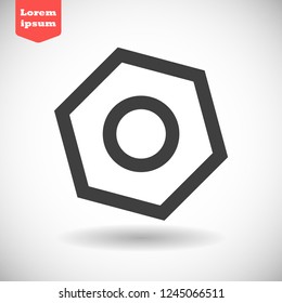 nut vector icon eps10