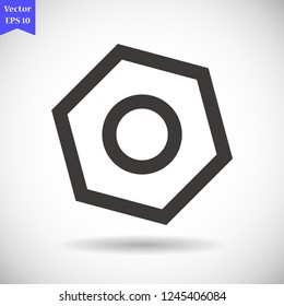 nut vector icon eps10