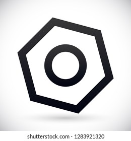 nut vector icon eps10