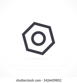 nut vector icon eps10 , Lorem ipsum Flat design