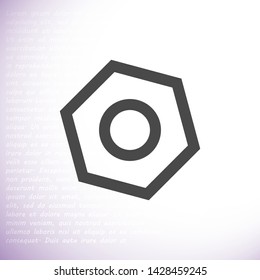 nut vector icon eps10 , Lorem ipsum Flat design