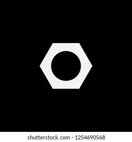 nut vector icon. flat nut design. nut illustration for graphic 