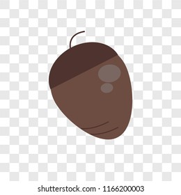 Nut vector icon isolated on transparent background, Nut logo concept