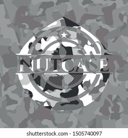 Nutcase on grey camo texture
