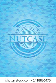 Nutcase realistic sky blue mosaic emblem