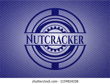 Nutcracker badge with jean texture