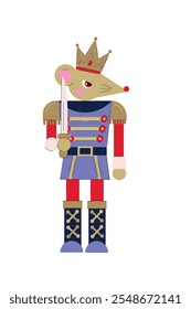 Nutcracker Ballet. Illustration of Mouse King. 