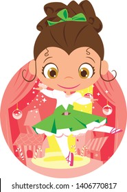 Nutcracker Ballet vector vintage illustration 