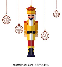 nutcracker christmas hanging balls decoration