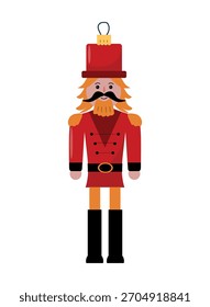Nussknacker Weihnachtsschmuck in roter Uniform