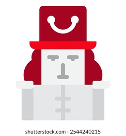 Nutcracker christmas vector icon illustration