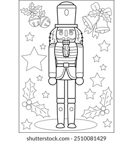 nutcracker coloring book page for kids and adults creative coloring mindful relaxation activity