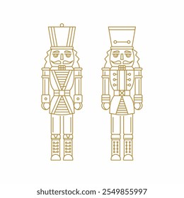 Nutcracker Drawing Line Art Style Illustration