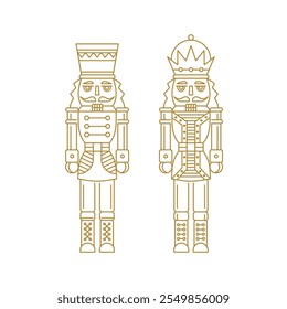 Nutcracker Drawing Line Art Style Illustration