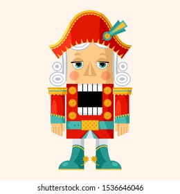 Сhristmas Nutcracker with drumm. Vector illustration