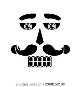 Nutcracker face icon vector. Nutcracker illustration sign. Ballet symbol or logo.