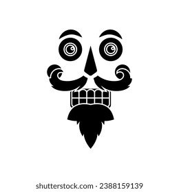 Nutcracker face icon vector. Nutcracker illustration sign. Ballet symbol or logo.