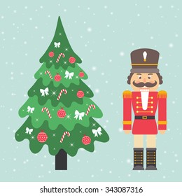 nutcracker and fir-tree