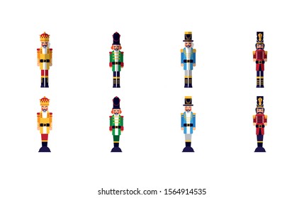 nutcracker icon set pack, High Quality variety symbols Vector illustration