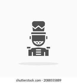 Nutcracker icon. Solid or glyph style. Vector illustration. Enjoy this icon for your project.