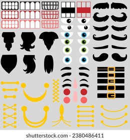 Nutcracker icon vector set. Nutcracker constructor illustration sign. Ballet symbol or logo.