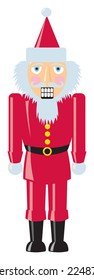 A nutcracker made to look like Santa Claus.