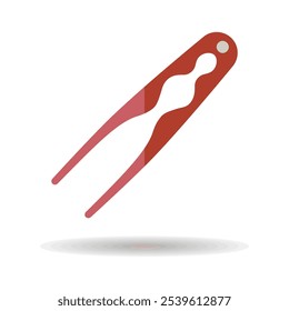 Nutcracker pliers vector icon. Kitchen appliances. Graph symbol for cooking web site design, logo, app, UI