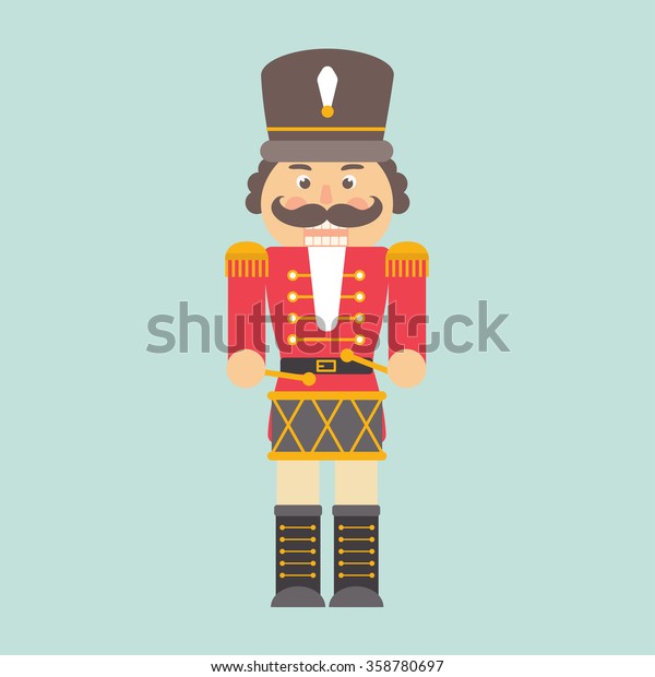 Nutcracker Red Drum Stock Vector (Royalty Free) 358780697 | Shutterstock