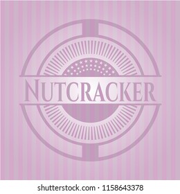 Nutcracker retro pink emblem