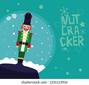 nutcracker soldier in crystal ball