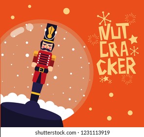 nutcracker soldier in crystal ball